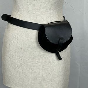 Fashionable belt back bag with detachable purse Size OS Suede /Leather bag$30